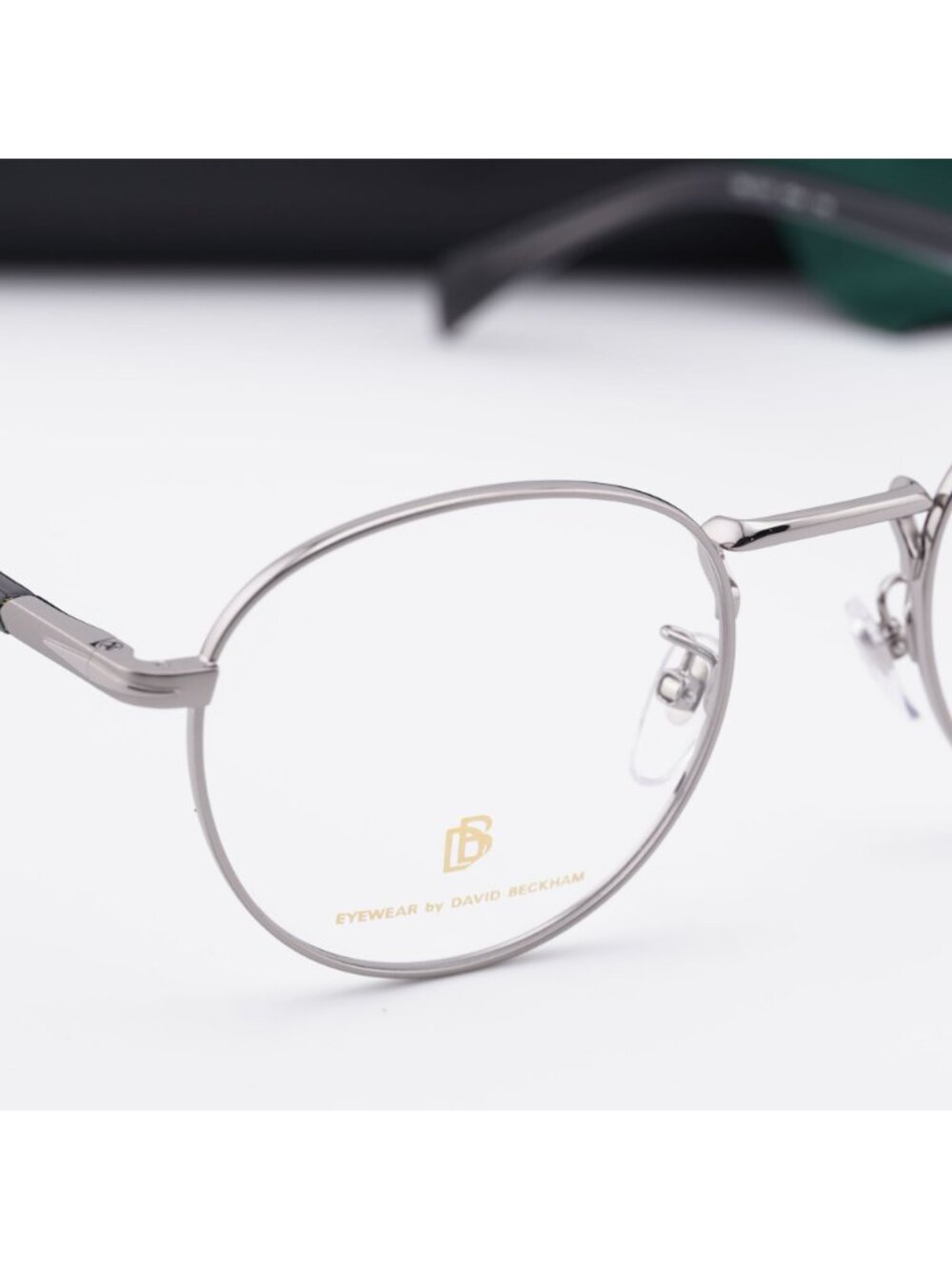 David Beckham DB1127 0POH 00 Round Eyeglasses 51mm - Ruthenium - Picture 8 of 10